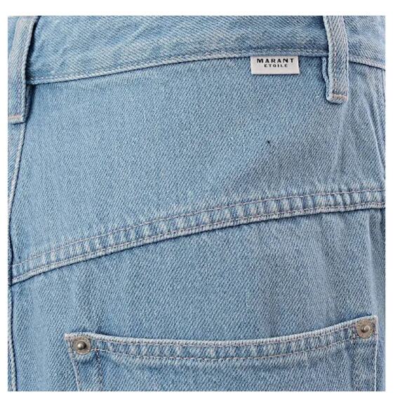 Isabel Marant Étoile Vandy Button Front Denim Skirt Size 42 FR, 10 US - Picture 5 of 15